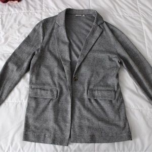 Grey/black women’s blazer, size large